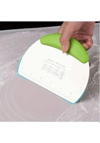 Resim Mavi Plastik Saplı Ölçekli Çelik Kazıyıcı Çok Renkli 