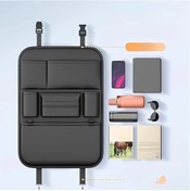 Resim Chuangyinshop Siyah/masaüstüsüz 1 Adet Premium Yapay Deri Araç Arka Koltuk Organizatörü Katlanır Masa Tepsili Tablet Laptop Tutucu 