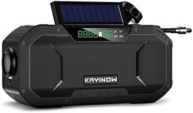 Resim radyo Solar El Krank Radyosu 5000mAh Güç Bankası Şarj Cihazı Flaş Işığı Açık Kamp Hayatta Kalma Radyosu radyosu 500mAh pil radyo güneş enerjisi şarj radyo 