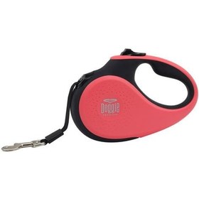 Resim Doggie Soft Otomatik Köpek Uzatma Tasması Small Pembe 15 Kg 5 Mt 