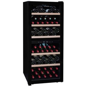 Resim La Sommeliere Siyah 2 Zon 102 Şişe Kapasiteli Prestige Solo Şarap Dolabı (SLS102DZBLACK) 