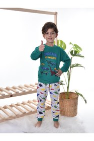 Resim TUGSE My Dınosaurs Çocuk Pijama Takım 
