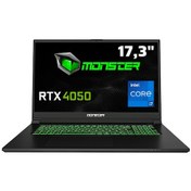 Resim Monster Abra A7 V15.2.6 i7-12700H 8 GB 500 GB SSD 6 GB RTX4050 17.3" Dos Dizüstü Bilgisayar 