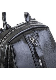 Resim Nas Bag Kadın Sırt Çantası Ve Omuz Çantası Dönüştürülebilir Tasarım Siyah Krsk Rugan Çok Renkli 