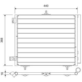 Resim Valeo 812734 - Kondenser 207-208-1007-2008 05 -c2-c3-c3 Iı 03 Ds 