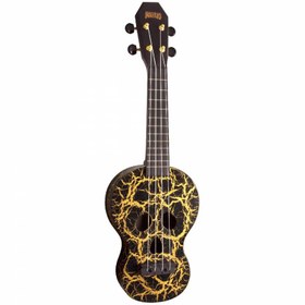 Resim Mahalo Soprano Ukulele (Skull Black) 
