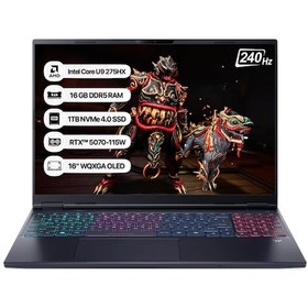 Resim Acer Predator Helios Neo 16S NH.QZFEY.002 Ultra 9 275HX 16 GB 1 TB SSD RTX5070 16" WQXGA OLED Free Dos Dizüstü Bilgisayar 