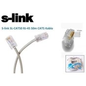 Resim S-Link Sl-Cat50-Rj-45 S-Lınk 50 Metre Cat5 Utp Patch Cord Kablosu Rj-45 