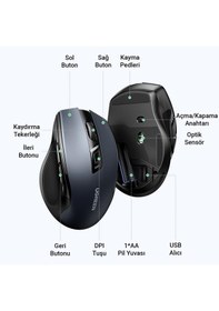 Resim Ugreen MU006 Kablosuz Sessiz Optik Mouse 