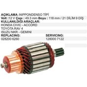 Resim 12v Marş Kollektörü Nıppon Denso Tipi 9 Diş N11.1549 