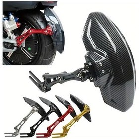 Resim Dashanshop Titanyum Renk Cnc Alüminyum Alaşım Evrensel Motosiklet Bisiklet Arka Çamurluk 