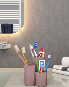 Resim Pufwin Home Petek Diş Fırçası Ve Diş Macunu Saklama Kutusu Organizer 