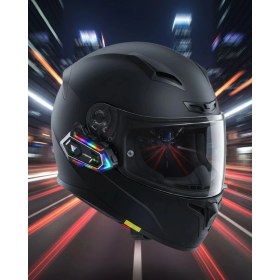 Resim İlkyaz Fashion Çift Telefon Destekli Motosiklet Kask Bluetooth Kulaklık ILKYZ-KRGRS34 