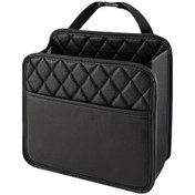 Resim Zhanglei001 Siyah 1 Adet Oto Koltuk Arkası Saklama Çantası Suni Deri Askılı Organizer Çok Amaçlı Saklama Kovası 