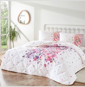 Resim Taç Yorgan Seti Melosa Kırmızı Çift Kişilik Kırmızı 