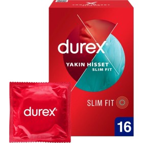 Resim Durex Yakın Hisset Slim Fit Prezervatif 16'lı 