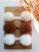 Resim KUZEY STORE Ponponlu Bebek Bandana 
