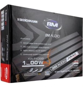 Resim Bm XW-4399 4X75W 1700W Profesyonel Oto Amfi 4kanal 