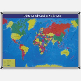 Resim Akyazı Dünya Siyasi Harita 70x100 cm 