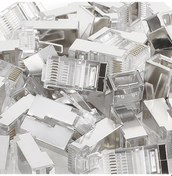 Resim Rj45 Jack Metal Uç Jak Konnektör Cat5E/Cat6 100 Adet 