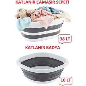 Resim Intekcity Mega Katlanır Sepet 38 Lt Katlanır Badya 10 Lt 