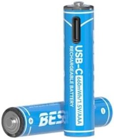 Resim AAA Şarj Edilebilir 2'li 1.5V USB-C İnce Pil 