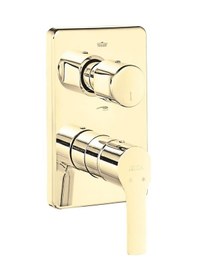 Resim Eca Luna Ankastre Altın Banyo Banyo Bataryası Sıva Üstü Grubu - 2 Yollu 102867236-KDE Altın 