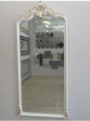 Resim Ayna Denizi Princess Great White Gold Model Beyaz Altın Renk Dekoratif Boy Aynası Beyaz - Altın 