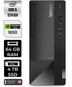 Resim LENOVO Neo 50T 11SE00BJTXE700 i5 12400 64GB RAM 4TB SSD GTX1650 W11H MASAÜSTÜ BİLGİSAYAR 