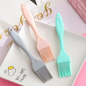 Resim 1 adet Silikon Sos Fırçası - Barbekü, Pişirme & Açık Hava Yemekleri için Çok Yönlü, Dayanıklı Mutfak Aracı 