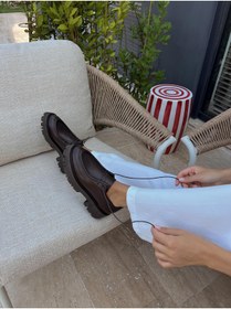 Resim ECENİN BUTİĞİ Stew Kahve Hakiki Deri MAKOSEN 