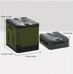 Resim Maxaccess 1 Adet Yeşil Katlanır Portatif Kamp Tuvaleti Doğa Yürüyüşü Karavan İçin Seyahat 