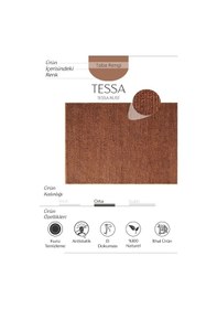 Resim Cool Halı Tessa Rust Natural Jüt Halı El Dokuma Doğal İplik Örgü Hasır Halı Natural Jüt Kilim 