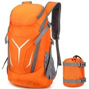 Resim 30l Ultra Hafif Çok Cepli Katlanabilir Sırt Çantası - Kamp, Dağcılık, Bisiklet, Seyahat Ve Tırmanma İçin Turuncu Turuncu Turuncu 