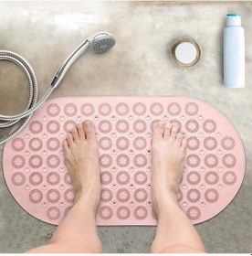 Resim Dln Shop 2 Adet Massage Bath Math Banyo & Duş Kaydırmazı Pembe Renk Masajlı Model Banyo Paspas V-142 Pembe 