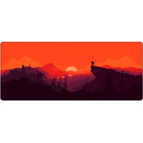 Resim PORGE Gaming Mouse Pad 90x40 Xxl Gün Batımı Manzara Büyük Oyuncu Mousepad 
