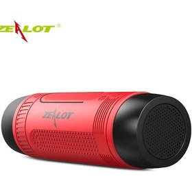 Resim Xindoker "zealot S1 Taşınabilir Bluetooth Hoparlör: Fm Radyo, Su Geçirmez, 8 Saat Çalma Süresi, Tf Kart Ve Aux Destekli, Kırmızı" 