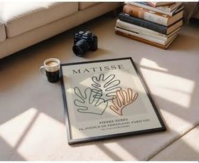 Resim Fark Tanıtım Matisse Çerçevesiz Poster, Modern Dekoratif Çerçevesiz Poster, Tablo, Matisse-5, 50 x 70 