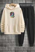 Resim uyguntarz Unisex Crazy Banana Baskılı Eşofman Takımı 