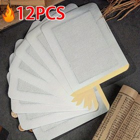 Resim 12 Adet Kendiliğinden Isınan Yama & Kas Gevşetici - Güçlü Isıtma Formülü, Nefes Alabilen Dokusuz Kumaş, Yeniden Kullanılabilir & Taşınabilir Dizler, Sırt, Boyun, Omuzlar, Kollar İçin - Fitness, Dış Aktiviteler, Ofis Kullanımı, Sırt ve Eklem için Isıtmalı Pedler, Ergonomik Yama Tasarımı, Dayanıklı Yapışkan Kenar 