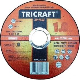 Resim Belle Fusion Mey Ithalat® Meşem Trıcraft x Plus 115X1X22.23 mm Inox Kesici Taş 10 Adet MEŞEM-3301 