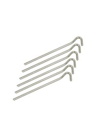 Resim Evolite Çelik Çadır Kazığı 20cm 6 Adet Açık Gri 