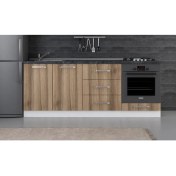 Resim Minar 210 cm Mutfak Dolabı Beyaz Dore 210-D3-ALT Modül 