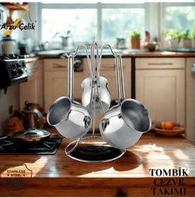 Resim Tombik Cezve Takımı 