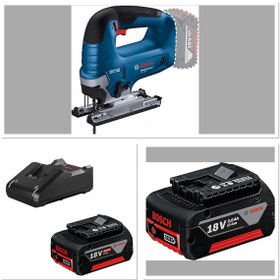 Resim Bosch Gst 185 Li? Dekupaj Testere (karton Kutu) 1 Adet 4.0 Ah + 1 Adet 3.0 Ah Akü 