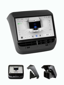 Resim TESLA Model Y için 7" Arka Eğlence ve Klima Kontrolü Dokunmatik Ekran 