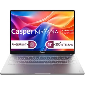 Resim Casper Nirvana S200 300NIT i7-13620H 32GB DDR5 250GB SSD 16\ Freedos Laptop S200.1362-DU00X-G-F 