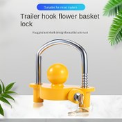 Resim Ağır Hizmet Römork Koplek Kilidi - Anti-Hırsızlık Güvenlikli, Paslanmaz ve Anti-Çizilme - Römorklar, RV'ler, Tekne, Kampçılık - Towing Hitch için Kolay Kurulum - Çoğu Römork ve Towing Ekipmanı ile Uyumlu, Rv Güvenlik Aksesuarı, Sağlam Tasarım, Dayanıklı İnşaat 