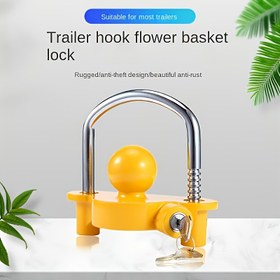 Resim Ağır Hizmet Römork Koplek Kilidi - Anti-Hırsızlık Güvenlikli, Paslanmaz ve Anti-Çizilme - Römorklar, RV'ler, Tekne, Kampçılık - Towing Hitch için Kolay Kurulum - Çoğu Römork ve Towing Ekipmanı ile Uyumlu, Rv Güvenlik Aksesuarı, Sağlam Tasarım, Dayanıklı İnşaat 