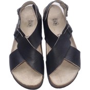 Resim Shoerokee Nil Siyah Gerçek Deri (black Real Leather Slippers) Terlik 